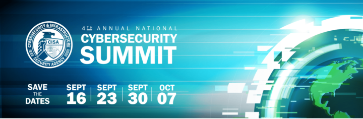 2021 and 2022 CISA's Cyber Security Summit Banner