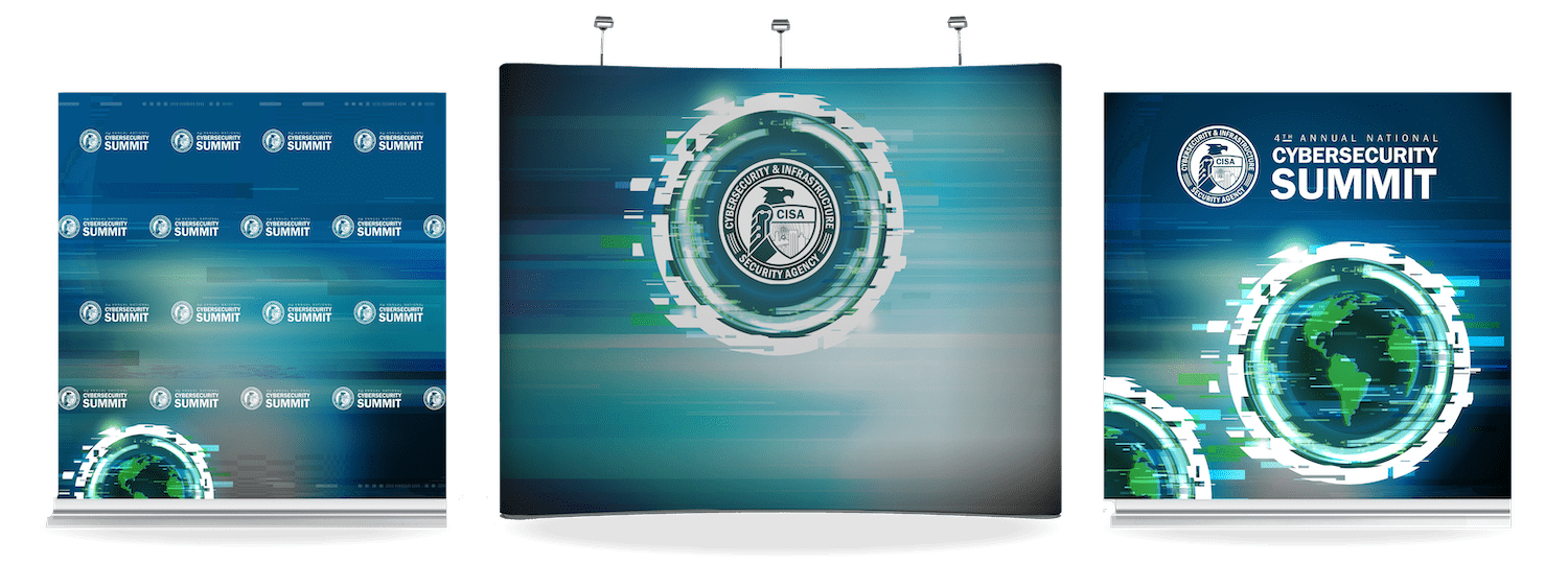 2021 and 2022 CISA's Cyber Security Summit Branded Backdrops