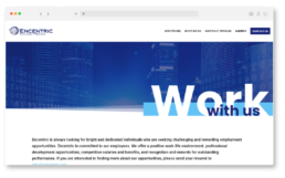 Encentric: Work With Us Web Page