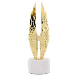 2022 Hermes Creative Awards Gold Statuette