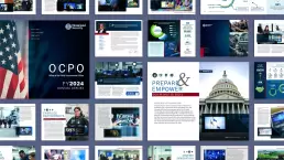 A collage of pages from the DHS OCPO Annual Report document